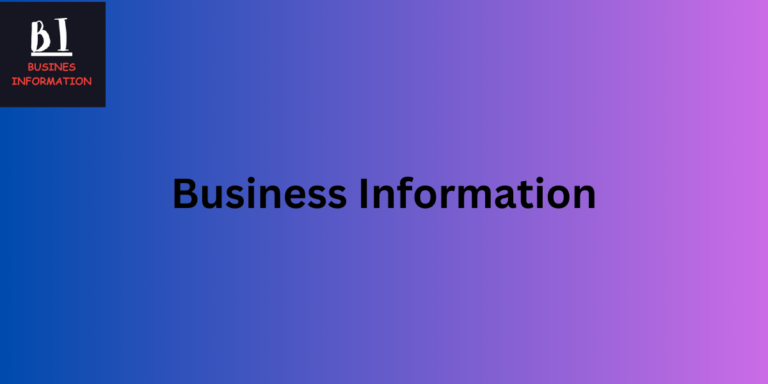 Unlocking Success: The Essential Guide to Business Information