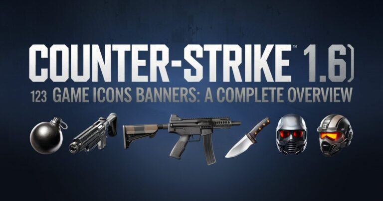 Counter-Strike 1.6 (2003) Game Icons Banners