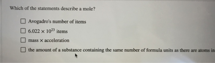Which Statement Best Describes a Mole? – Understanding the Basics and Applications