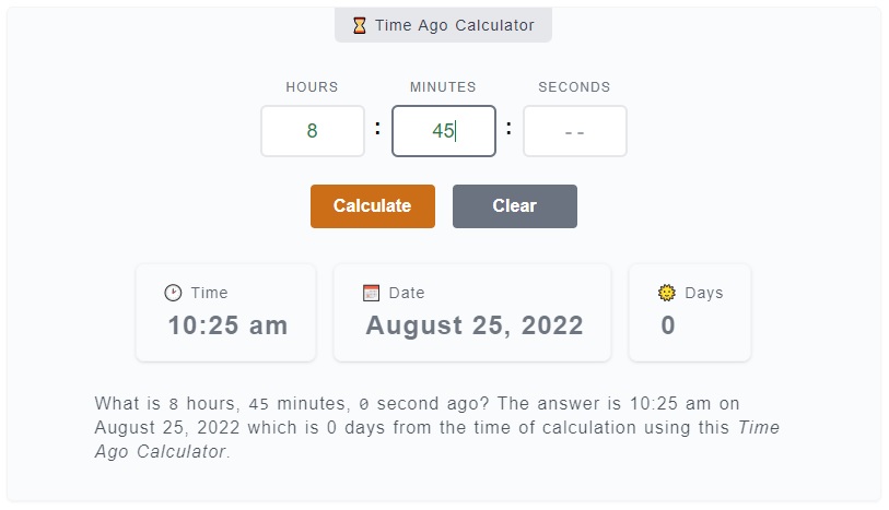 What Time Was It 12 Hours Ago