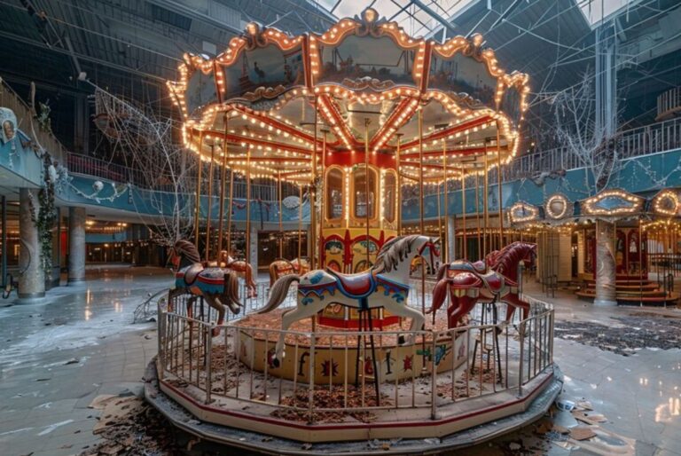 Carousel Rides on Sale at A Shopping Mall